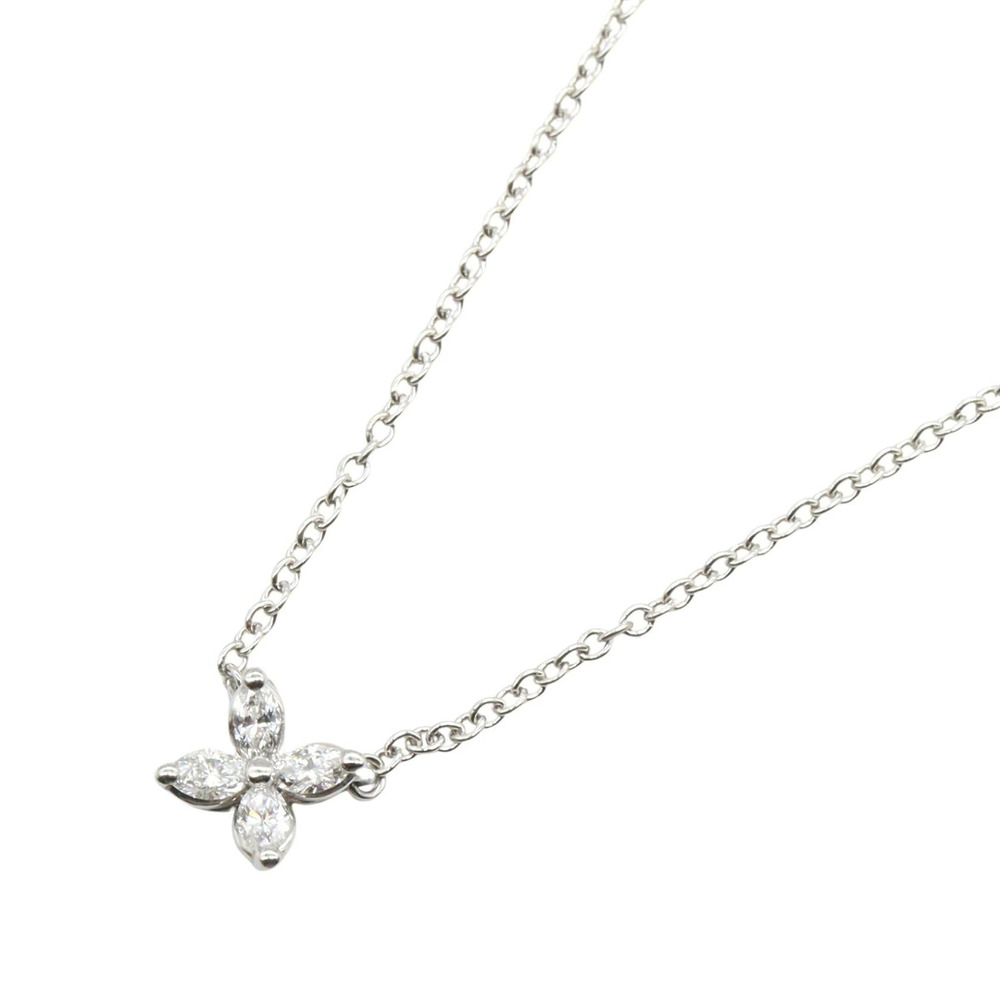 Tiffany Co Victoria Diamond Necklace Platinum Silver